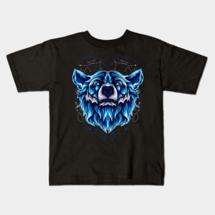 bear head illustration Kids T-Shirt